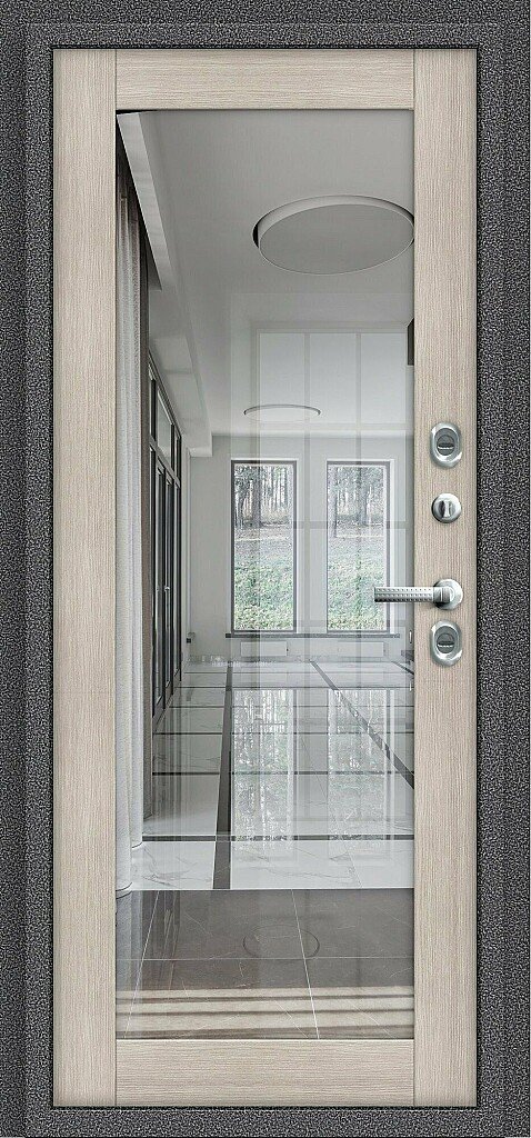 Входная дверь Thermo Bravo T 111.Б15 Антик Серебро/Cappuccino Veralinga BR4243 внутренняя сторона